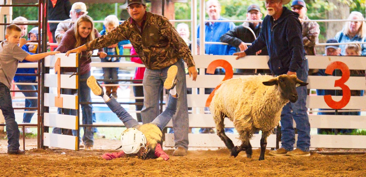 A few riders got the option to give it another try, if their sheep was particularly uncooperative.
